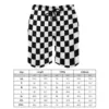 Black Checkerboard Board Shorts Classic Black and White Checker Beach Shorts Hot Males Cute Customs Swim Trunks Plus Size 2