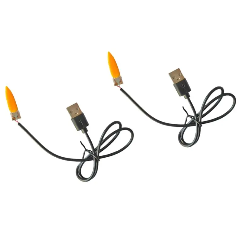ABFI 화염 램프 회로 기판 5개 USB 5V LED 캔들 라이트 시뮬레이션 파티 바용