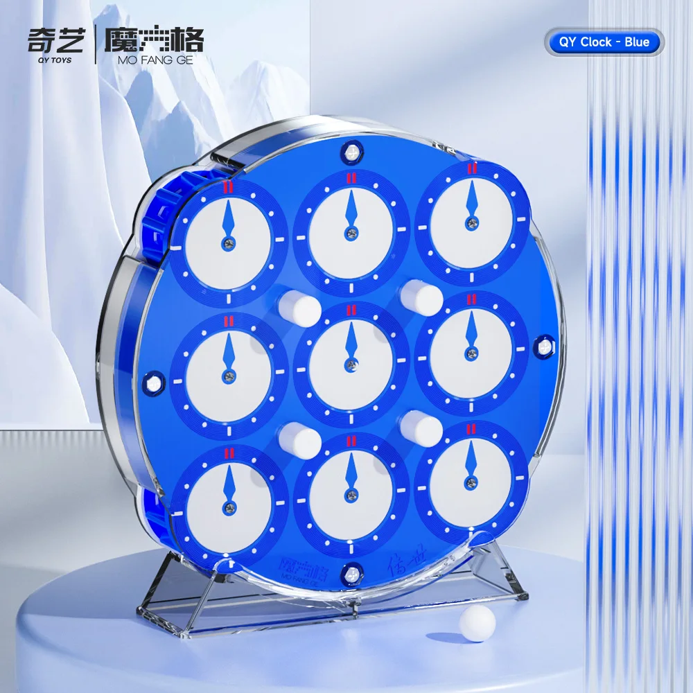 [JudyCube] QiYi Clock Lilac Puzzle Qiyi Magnetic Clock Qiyi Chuanshi Clock Cube Puzzle Speed Magnet Clock Educational Toys Gift 2