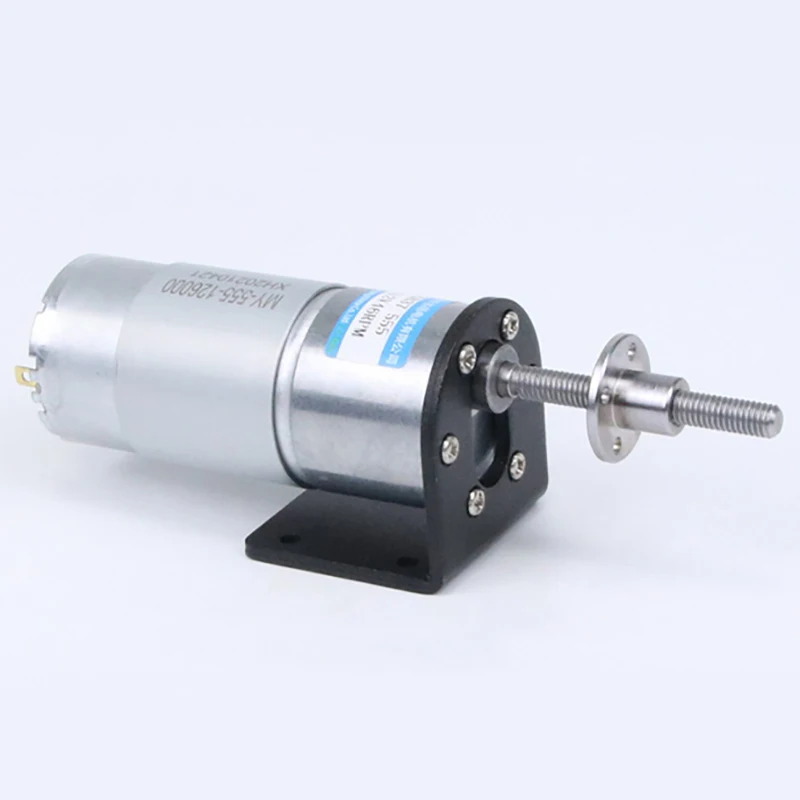 12V 24V Low Speed Small Body M6 Screw Shaft 37mm DC Gear