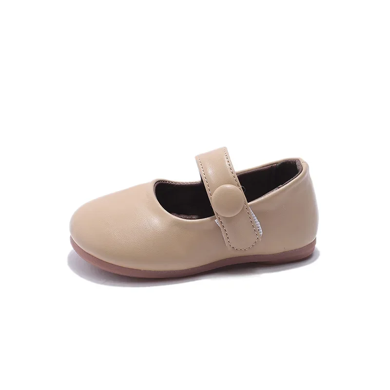 Girls Leather Casual Shoes Spring New Soft Sole