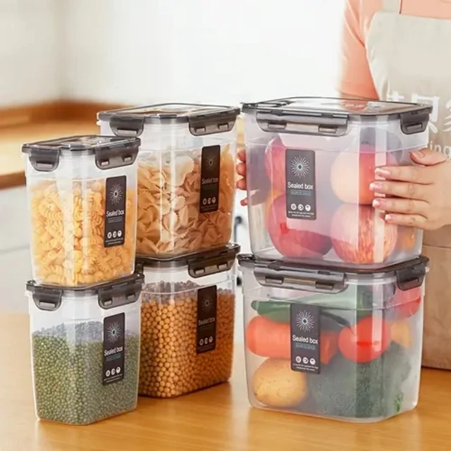 Vacuum Container with Pump, Oven Stackable Frige Portable Vacuum Seal  Container, Fresh Keeping Box for Fruits Salads Rice, Vegetables Kitchen  0.8L 