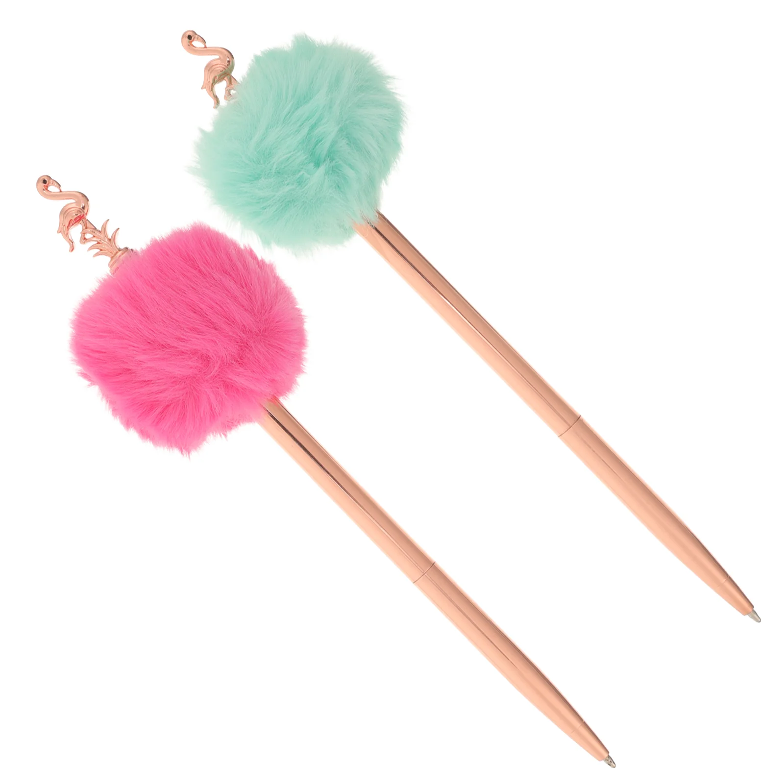 

Cabilock Swan Pom Pom Pen 2Pcs Cute Novelty Fuzzy Pens Fluffy Ball Writing Ballpoint Pens