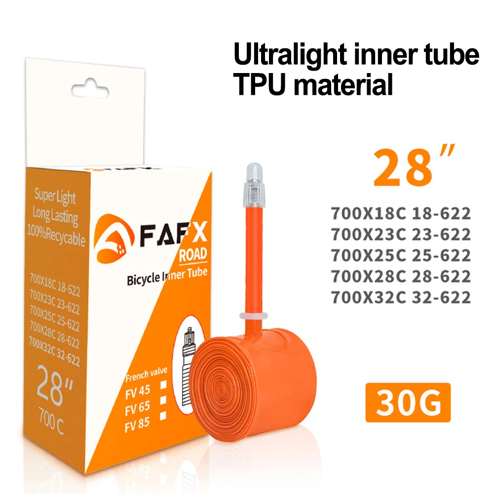Ultralight Inner Tube TPU Inner Tire 700C Bike Inner Tube Road Bicycle Tire 28 700C 18 32C 36g Bicycle Parts Accessories