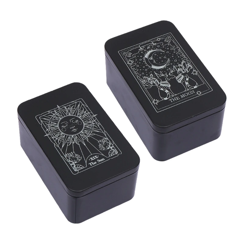 

Rectangle Metal Game Card Box Playings Card Storage Box Organizers Jewelry Key Coin Container Box Empty Candy Storage Case