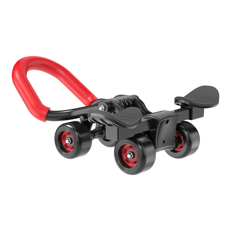 Nuovo Design Gomito Supporto Ab Roller 4 Ruote Allenamento Muscolare Rimbalzo Automatico Ruota Addominale Forza Esercizio Attrezzature Da Palestra