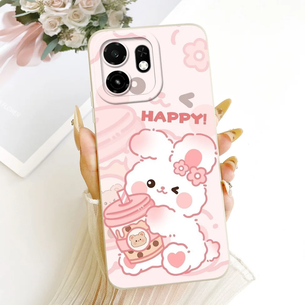 Luxury Floral Phone Case - Fashionable Silicone Cover with Cute Painted Design