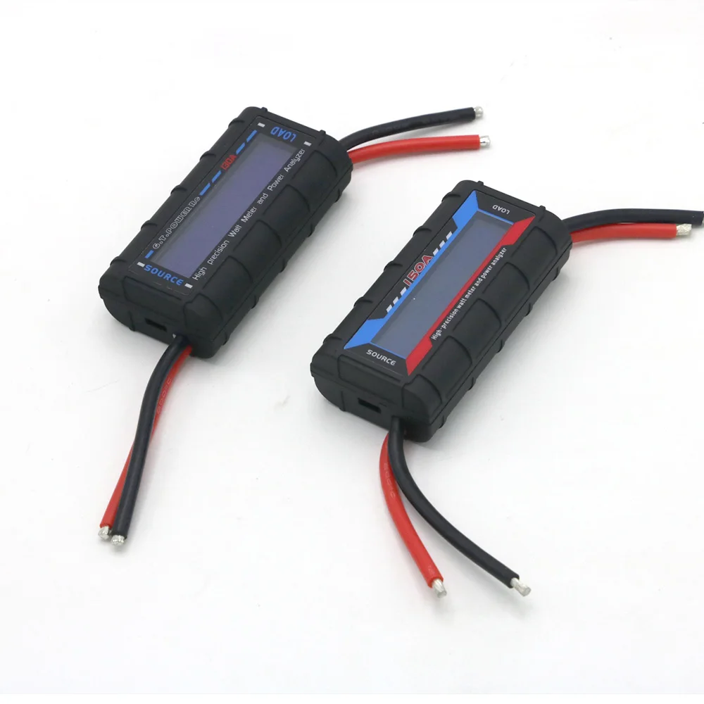 Vue détaillée du testeur de batterie RC 100A 130A 150A 200A, affichage indiquant 12.6V