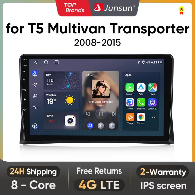 

Автомагнитола Junsun V1 для мультифургона 2008-2015, 4G, Android, GPS