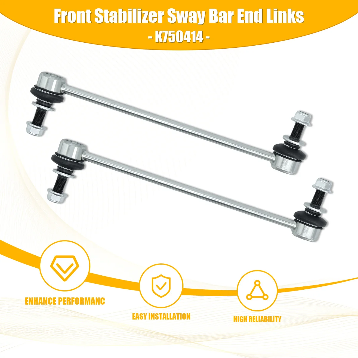 Svenubee Pair of Front Sway Bar End Links Kit for Cadillac SRX 2010 2011 2012 2013 2014 2015 2016 13219141 15870889 20984481