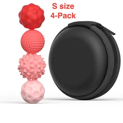 Magnetic Fidget Balls - Stress Relief & Sensory Toy for Anxiety Relief, Autism & ADHD (S 4 - pack Pink)