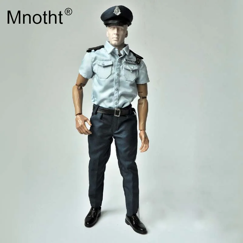 

Mnotht 1/6 Scale Soldier Accessories Hongkong police Short sleeved suit Clothes Fit For 12in Male Body Action Figure model m3