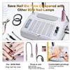5 in 1 Nail Dust Collector for Acrylic Nails Light Electric Nail Drill Machine 30000rpm UV LED Nail Lamp for Gel Nails Polish 6