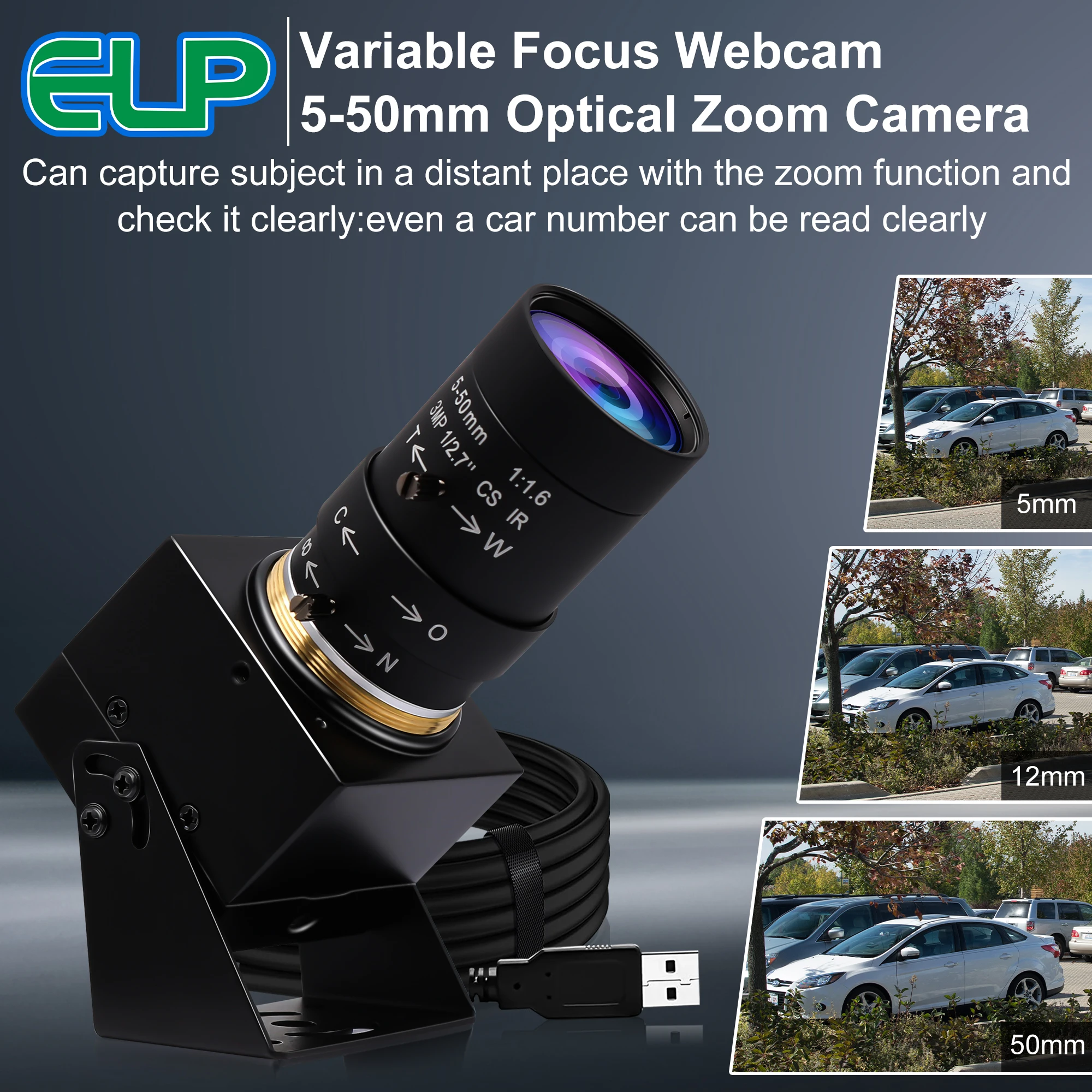 16MP USB Camera 4656*3496 CMOS IMX298 Sensor 5-50mm 10X Optic Zoom CS Lens Mini USB Webcam For Window Linux Android Mac