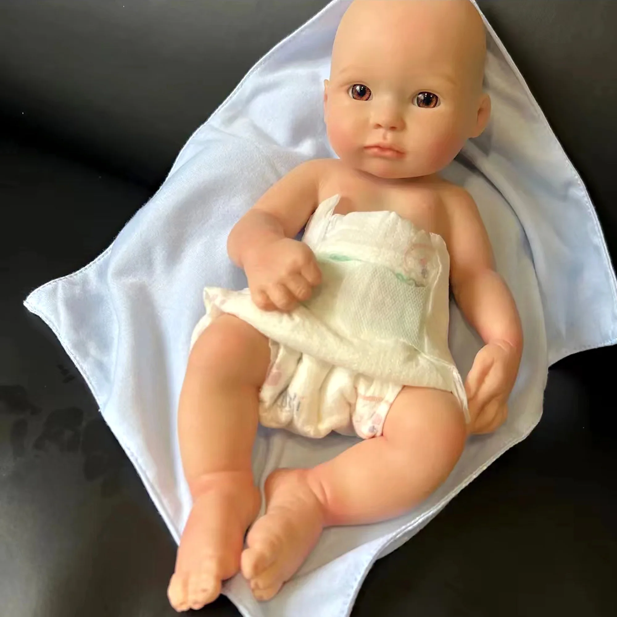 Reborn Dolls Can Drink Milk&pee Full Body Soft Solid Silicone Bebe