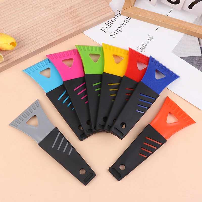 Mini Plastic Spatula Ice Scrapper For Car Frost Removal Scraper Windshield Cleaning Tool Snow Cooler Fridge