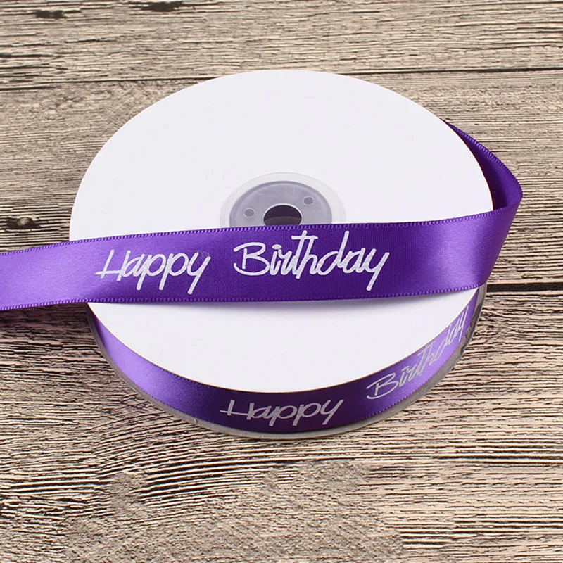 5-10 Meter Happy Birthday Ribbon Gift Wrapping for Bow Tapes Party