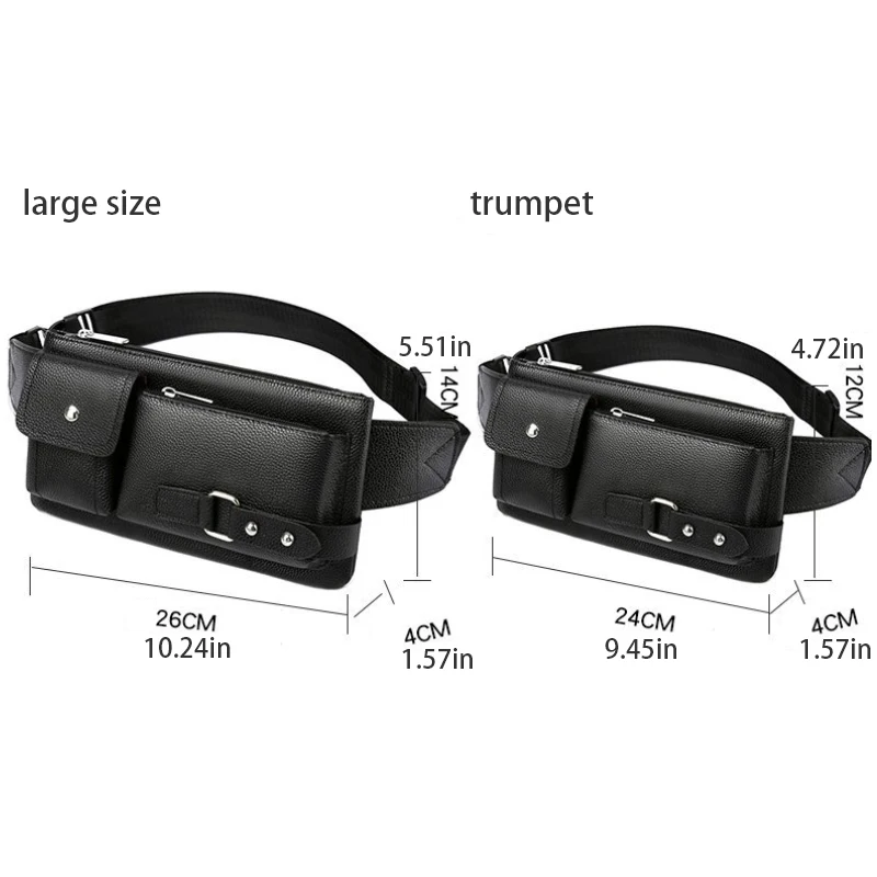 Casual waist bag, solid color, zipper closure, adjustable shoulder strap, lightweight, black, with cross body design, suitable f