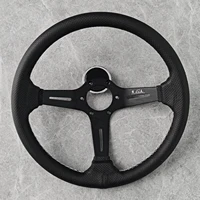 14-Inch Deep Dish Racing Leather Steering Wheel - Image 5