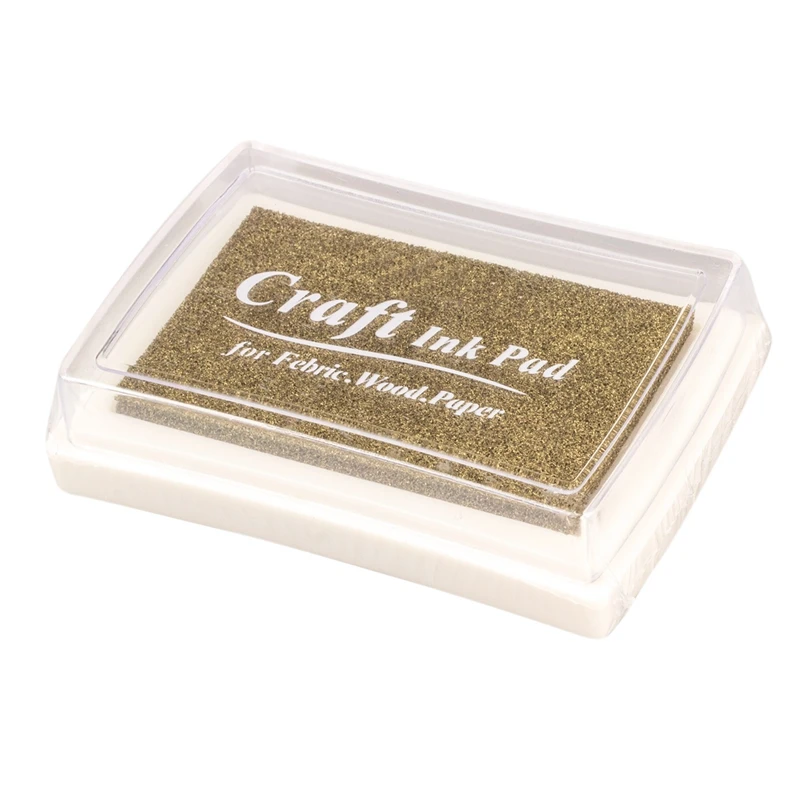 

4X Rubber Stamp Ink Pad Stamp Inkpad Ink Pad - Gold