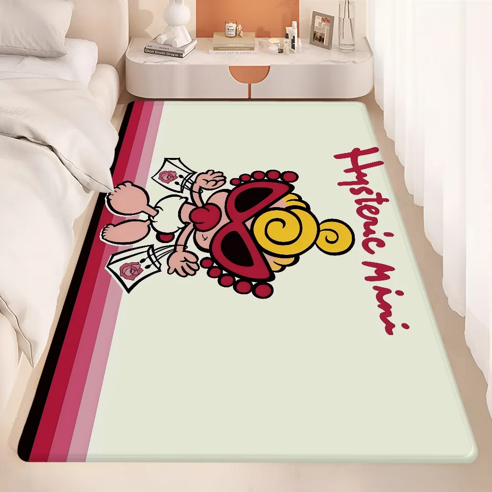 Japan Fashion H-Hysteric M-Mini Room Mats Cheaper Anti-slip Modern Living Room Balcony Printed Welcome Rug 5