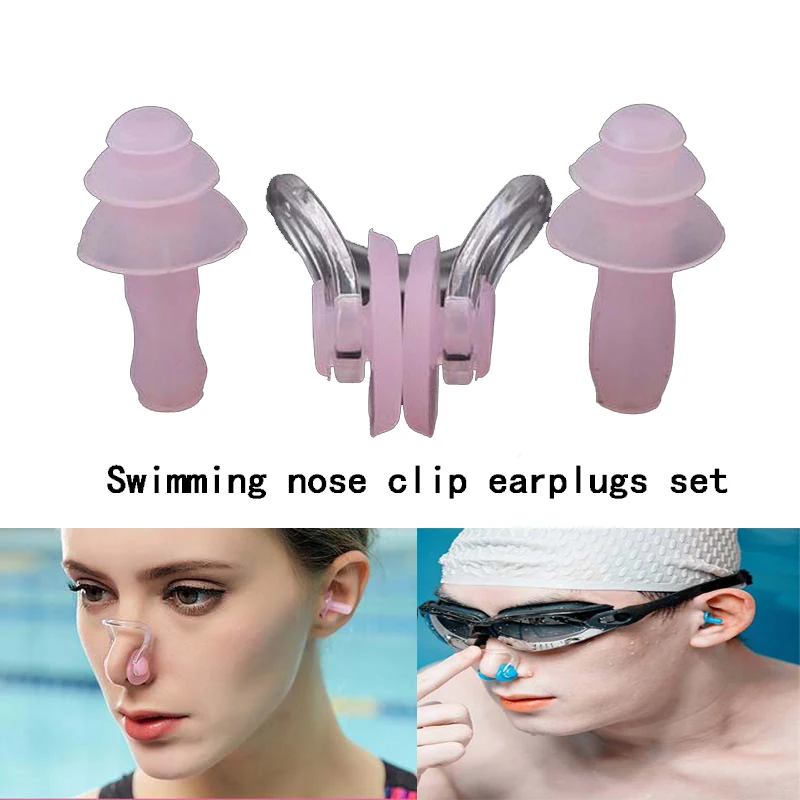 1/2/5 set Silicone stecca nasale impermeabile tappi per le orecchie piscina accessori immersioni nuoto Multi snorkel maschera scuba surf boat