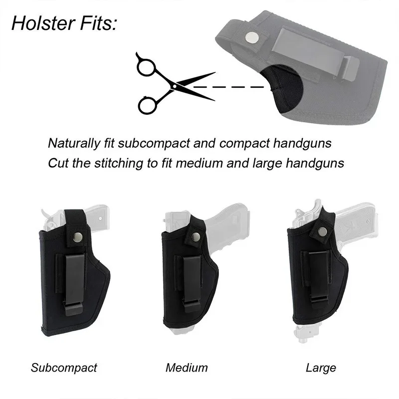 Gun Holsters for Men/Women Universal Airsoft Pistols Right/Left IWB/OWB 9mm Holsters for Concealed Carry Glock Gun Accessories