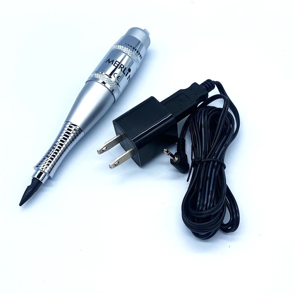 Tattoo Machine Original USA Merlin Tattoo Machine Kit Permanent Makeup Machine Cosmetic Kit with Tattoo Gun Needles Eyebrow Pen