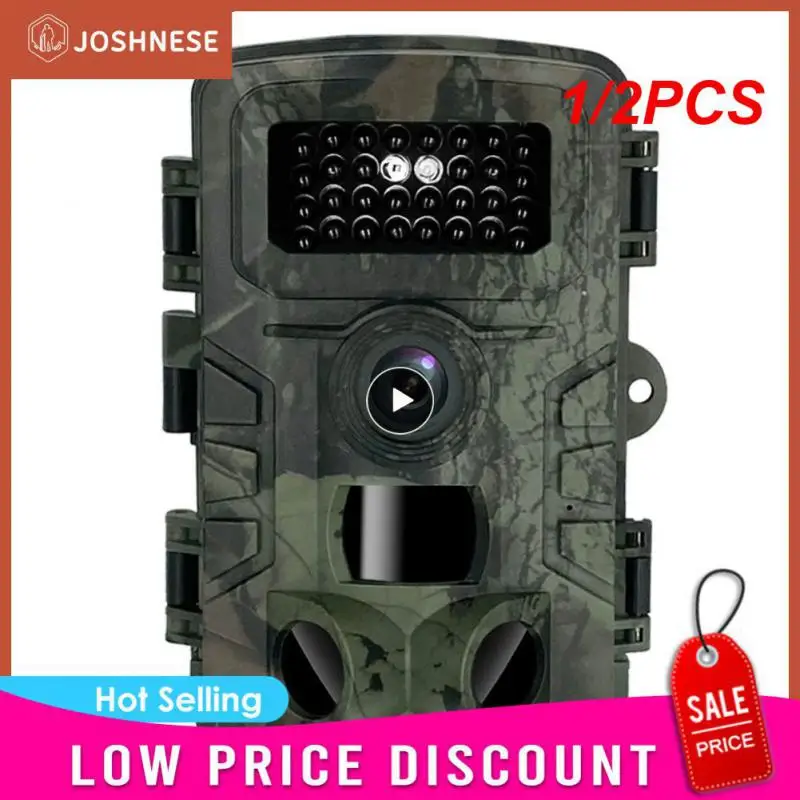

1/2PCS Hunting Camera 4K 36MP 1080P Infrared Outdoor Trail Cam Night Motion Activated Hunt Trap Game IP66 Waterproof