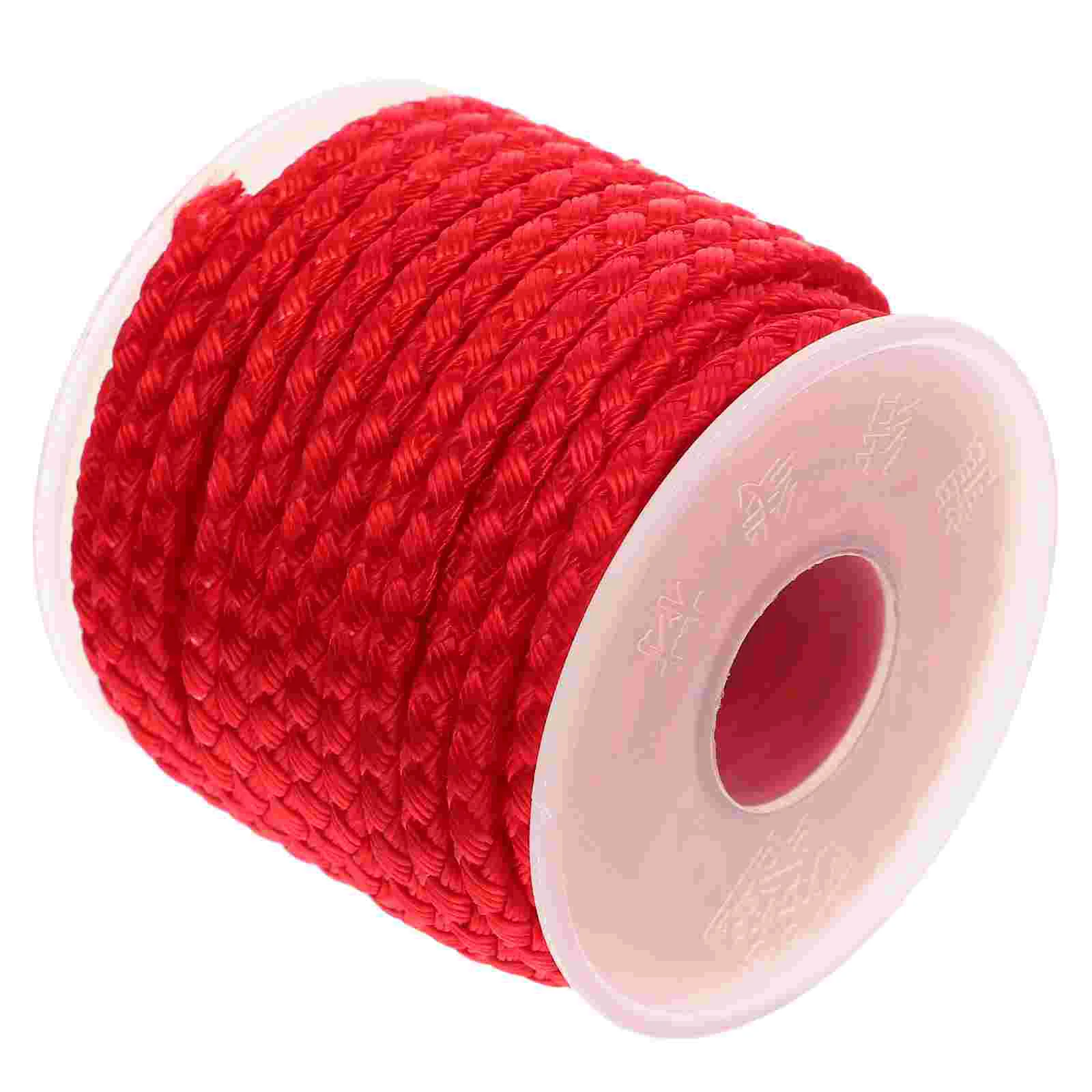 

Braided Rope Bowknot Making Material Red Gift Bags Decorative for Crafts Crafting Nylon Twine