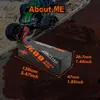 CNHL 3S 4S Lipo Battery 5600mAh 6600mAh 8000mAh 11.1V 14.8V 120C Hard Case With T EC5 Plug For RC Car Boat Truck Vehicle Truggy 6
