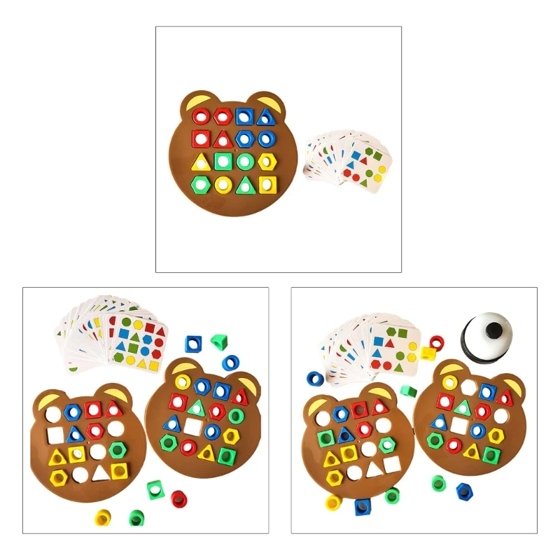 

Toddler Color Pairing Puzzle Board Toy Kids Shape Matching Fine Motor Skill Toy