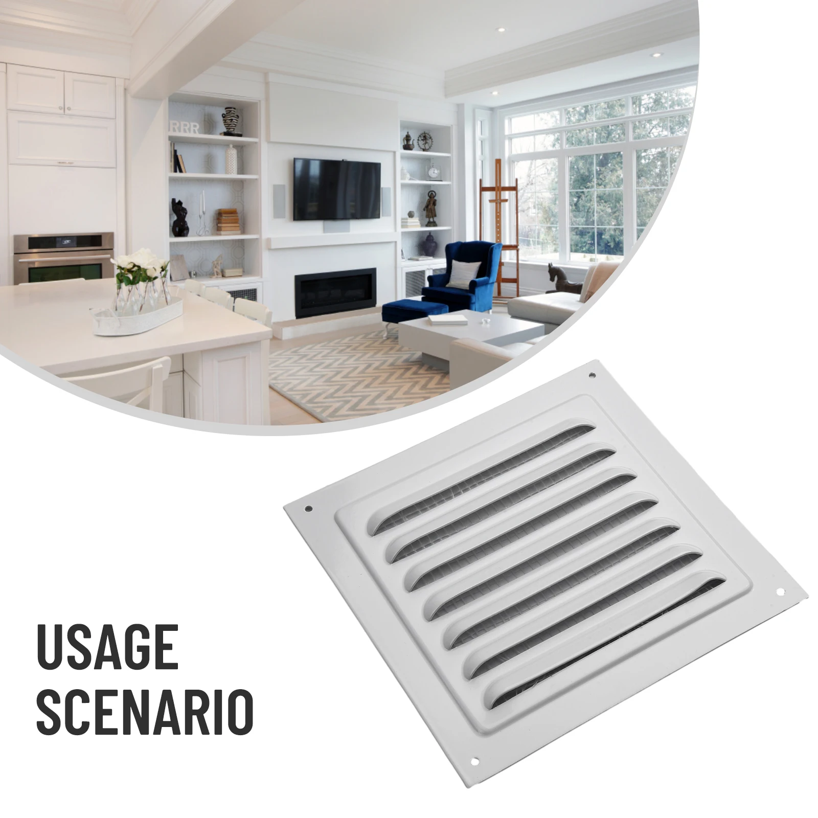 

Louver Vent Grille Cover Square Vent Insect Screen Cover Air Vent Ventilator System For Closet Shoe Air Conditioner Home Decor