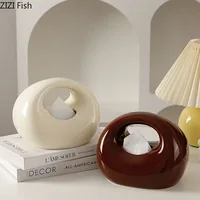 Creative Handbag Shape Tissue Box Coffee Table Desk Decoration Modern Design Ceramic Tissue Box Bedside Table Paper Towel Case 1