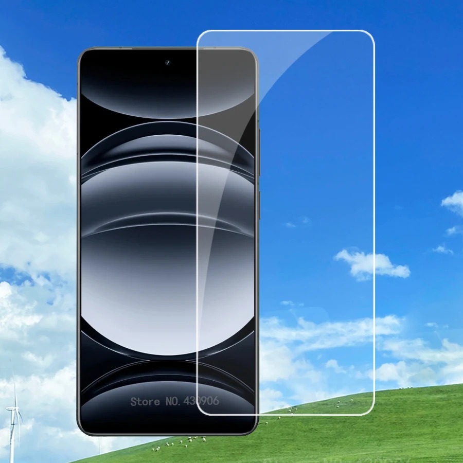 3-teiliger Displayschutz für Realme GT6 Chinesische Version, transparente Schutzfolie aus gehärtetem Glas, 9H-Kantenstärke