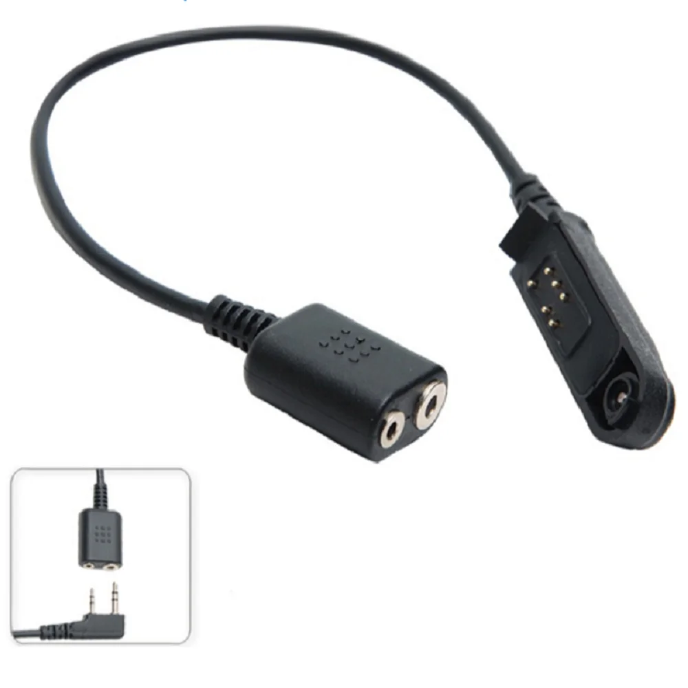 

TS TAC-SKY Baofeng BF-A58 BF9700 UV9R UV-XR Intercom Adapter to Convert to 2-pin Kenwood Plug Adapter Cable