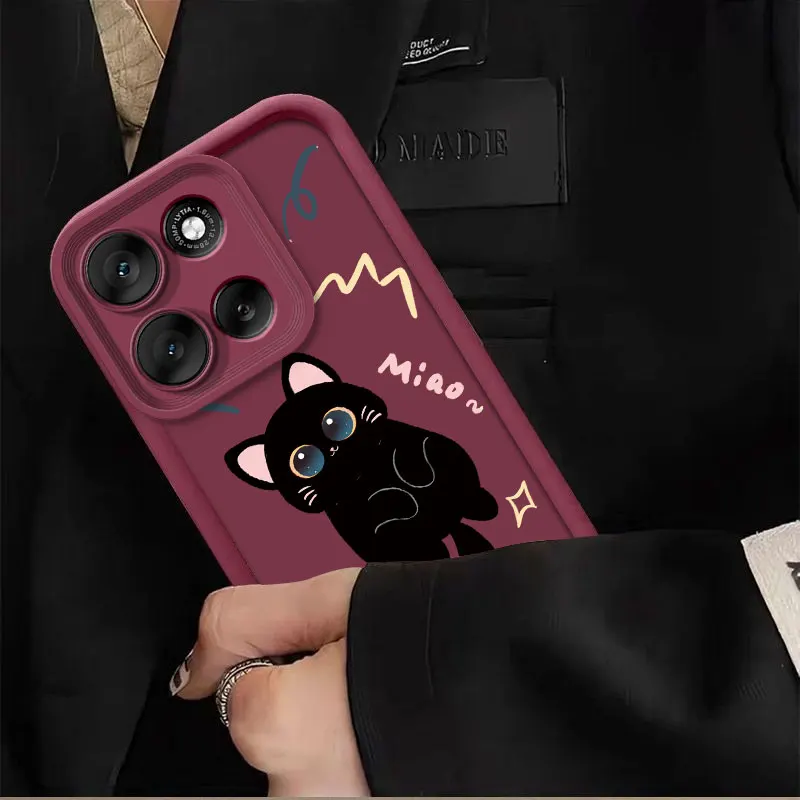 Fashionable Cute Cartoon Shockproof Silicone Case - Soft Protective Back Cover