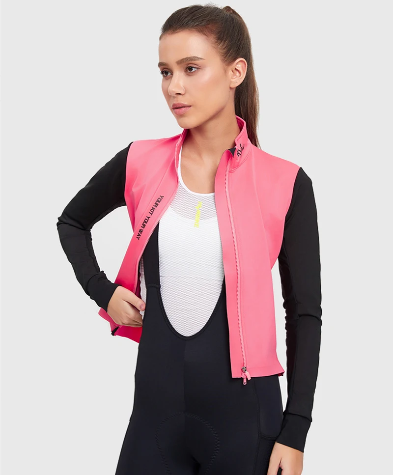 YKYWBIKE Fahrradjacke Damen 
 Winddichte wasserdichte Fahrrad-Windjacke, wasserdichte Rennrad-Trikot-Fahrradbekleidung – Detail 6