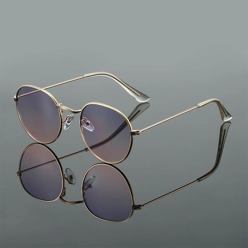 Kammpt Vintage runde Sonnenbrille Männer neue klassische Mode Metall rand Schatten trend ige stilvolle Retro Luxus Marke Designer Sonnenbrille