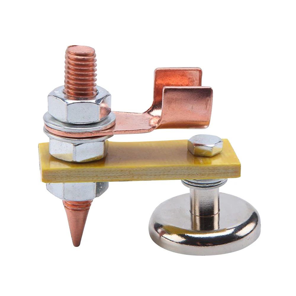 Welding Magnet Head Magnetic Welding Ground Clamp Holder Fixture Strong Welder Sheet Metal Repair Machine Ground Wire Clamp Magnetic Welding Holders Magnetic Welding Fixer