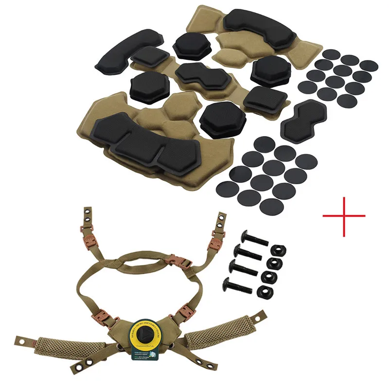 

Tactical Helmet Gen4 Memory Foam Pad Airsoft Paintball Helmet Protective Pads Internal Mat For Wendy Fast MICH ACH Helmet