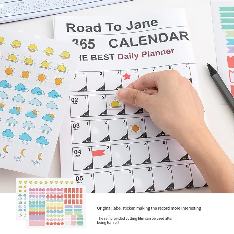 Deluxe 2026 Wall Calendar & Daily Planner – Year-Round Scheduling & Organization Tool