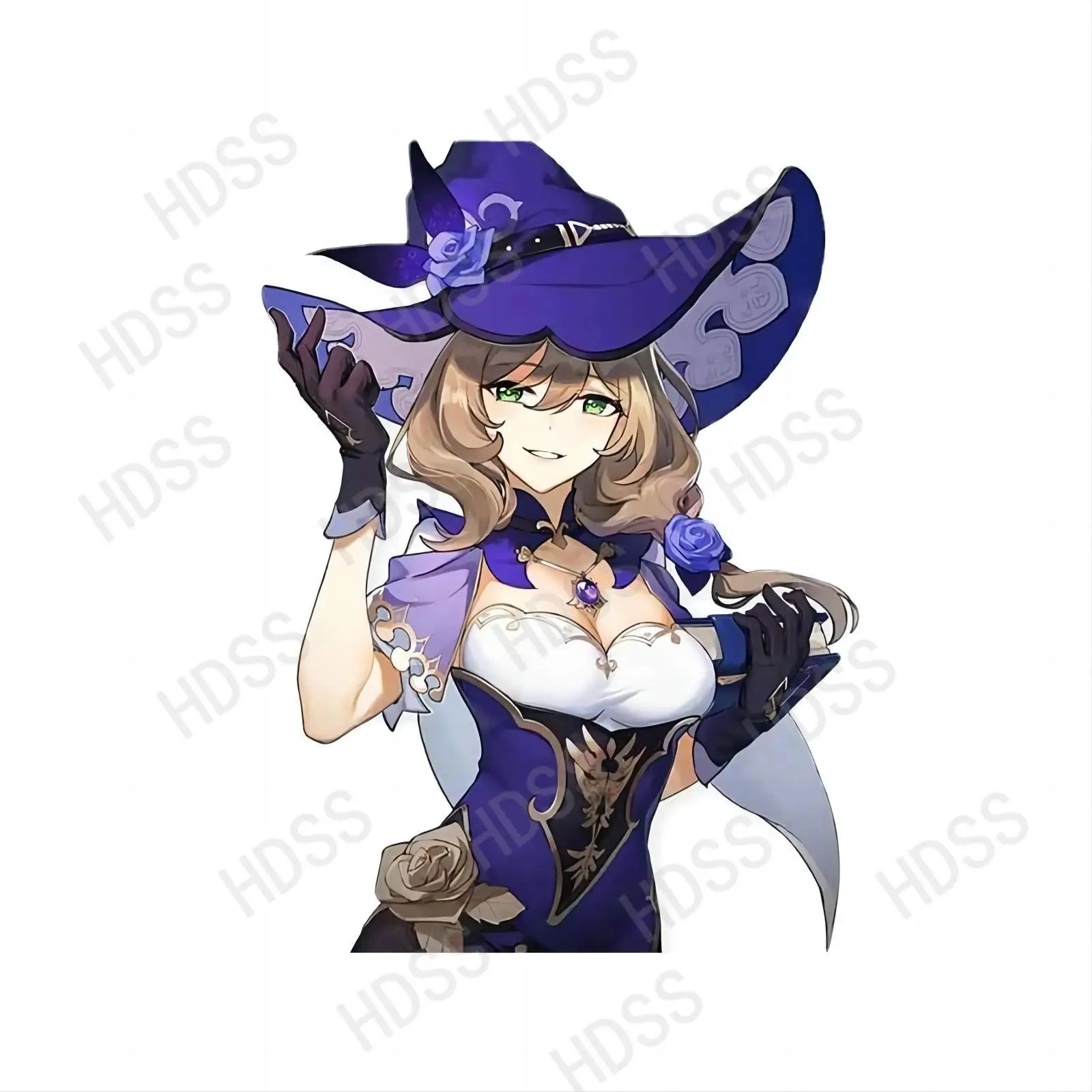 

HDSS-Cute Elegant Girl Modeling Personality Car Stickers PVC Fashion Auto Window Bumper Quality Waterproof Decal Decor/2020