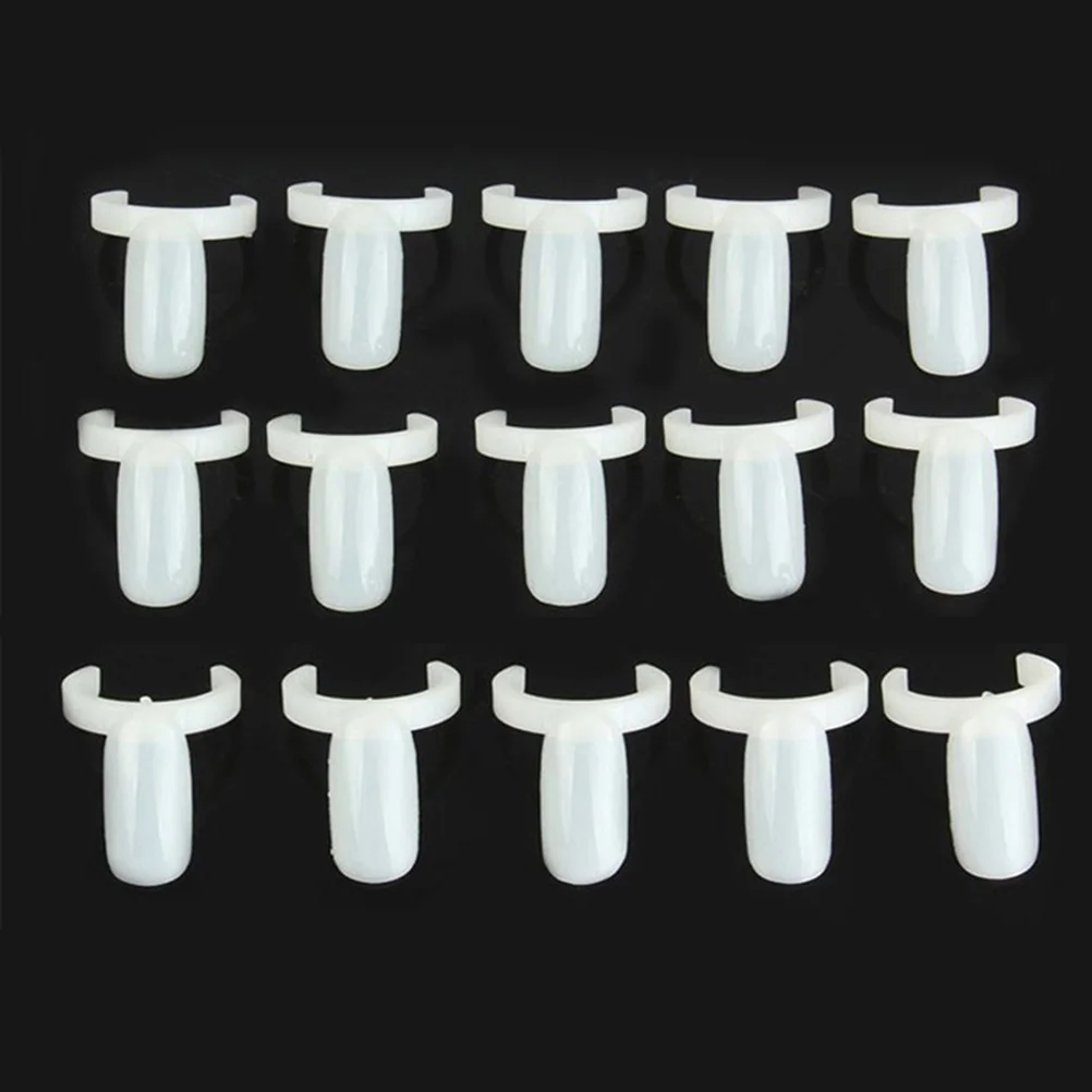 150pcs Nail Nail Tool Nail Display Board for Nail Salon (White) nail boards display ring for nail 6