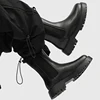 Thick Bottom High Top Men Shoes Leather Fashion Ankle Boots Classic Chelsea Boots Casual Business Walking Shoes Man Travel Botas