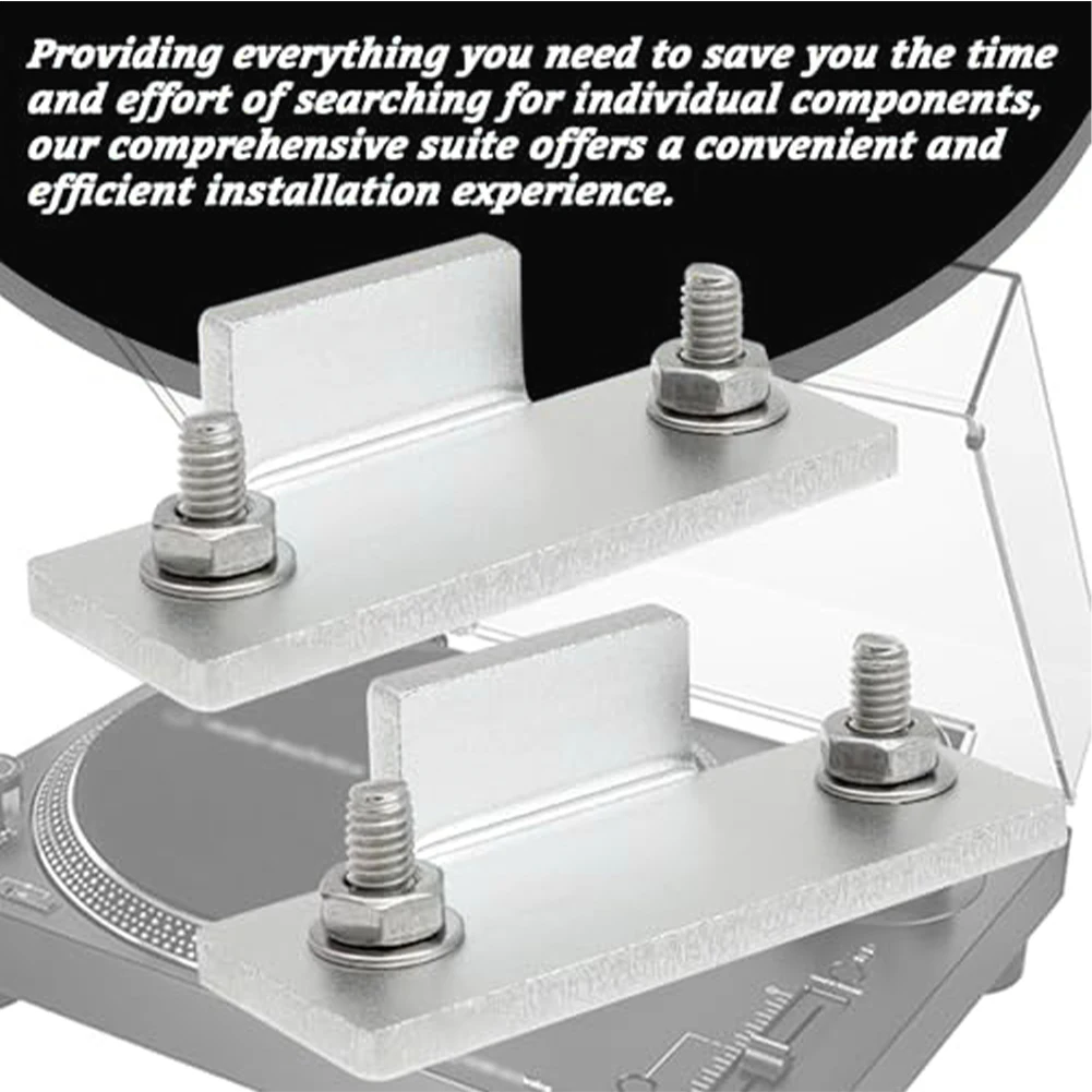 Scharnier-Ersatzkit für Technics Plattenspieler-Staubschutzabdeckungen, passend für SL D2, SL Q2, SL 3200 Modelle mit komplettem Montagezubehör-Set. – Detail 8