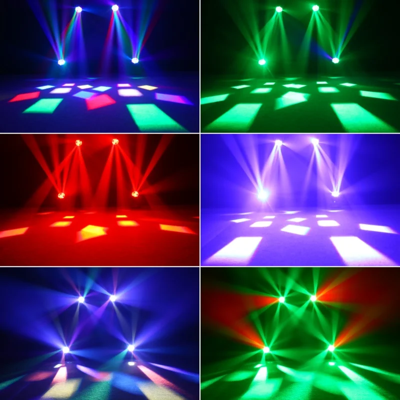 Mini 7x40W Full Colors RGBW 4in1 Bee Eye LED Moving Head Light DMX Stage Wash/Be
