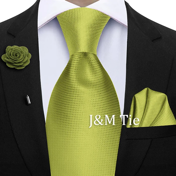 Pfauenblaues, schmales, kariertes 3-teiliges Krawatten- und Einstecktuch-Set für Männer, Bräutigam, Hochzeit, Business, lässig, stilvolle Accessoires, Geschenk – Detail 13