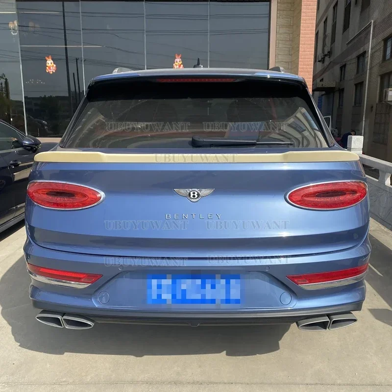 

For Bentley Bentayga V8-W12 Limited Edition 2021+ Carbon Fiber color middle Spoiler Tail Trunk Boot Wing Cover Car Accessories