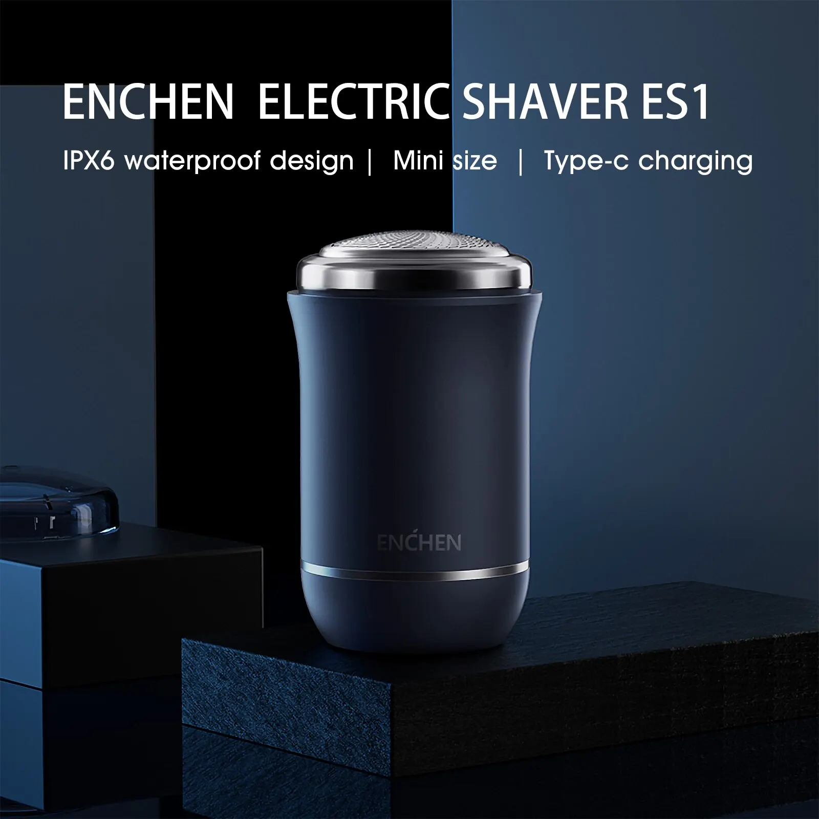 ENCHEN Traveller Mini Electric Shaver Wet Dry Dual Use IPX6 Waterproof For Men Beard Machine Type-C Rechargeable